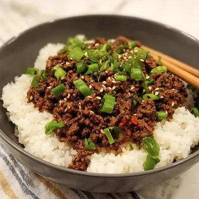 Quick Korean Ground Beef Bowl for Weeknights