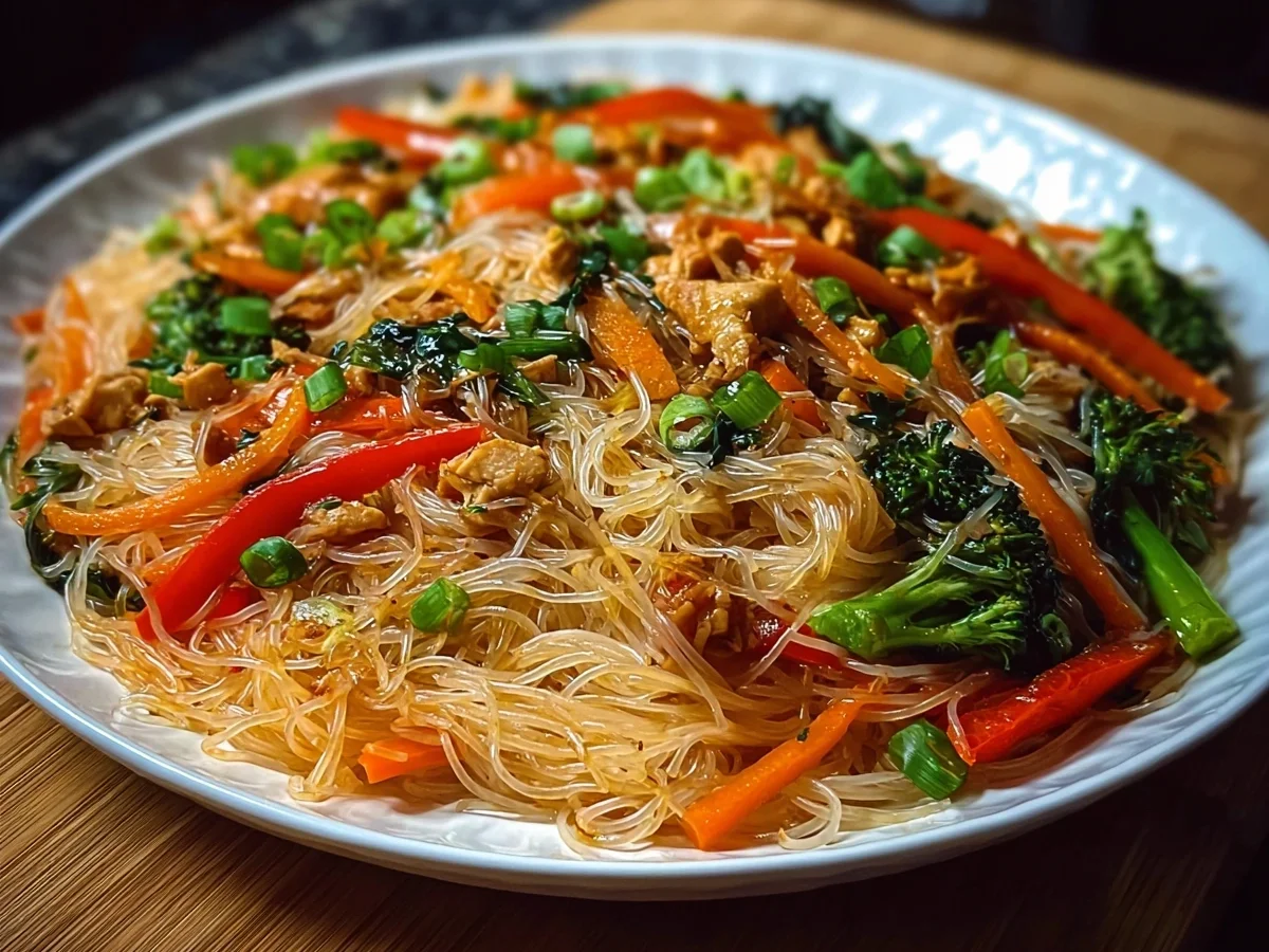 Quick Rice Noodle Stir-Fry for Dinner & Meal Prep - Featured Image