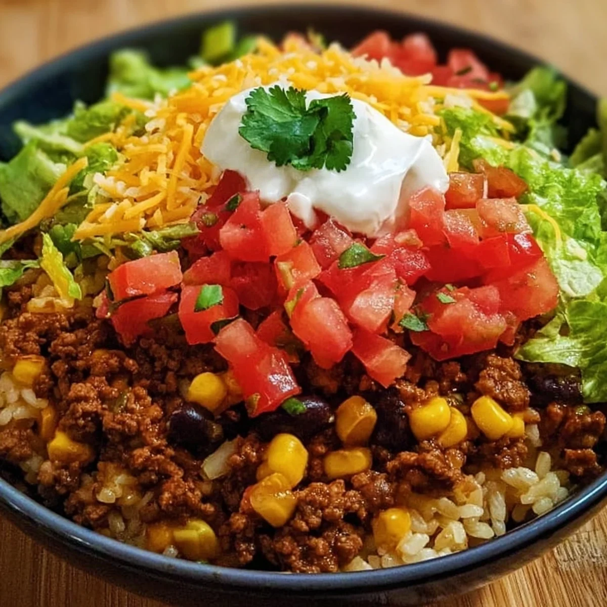 Quick Taco Rice Bowl: Flavorful Weeknight Dinner