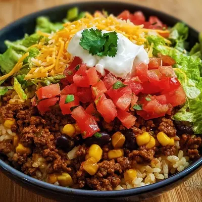 Quick Taco Rice Bowl: Flavorful Weeknight Dinner