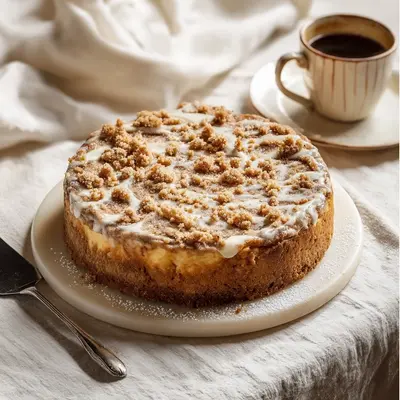 Rich Coffee Cake Cheesecake Recipe: Swirl & Crumble
