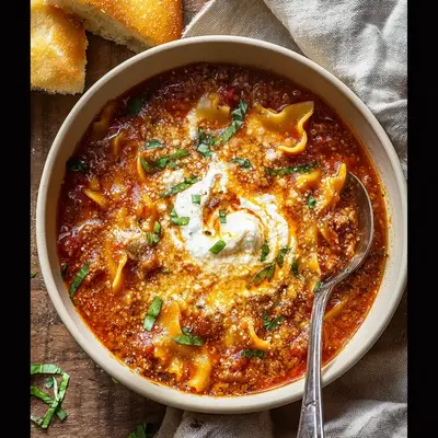 Rich Lasagna Soup: Savory One-Pot Pasta Comfort
