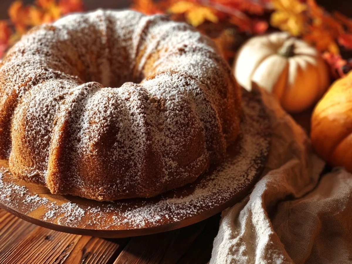Rich Pumpkin Spice Bundt Cake Recipe - Featured Image