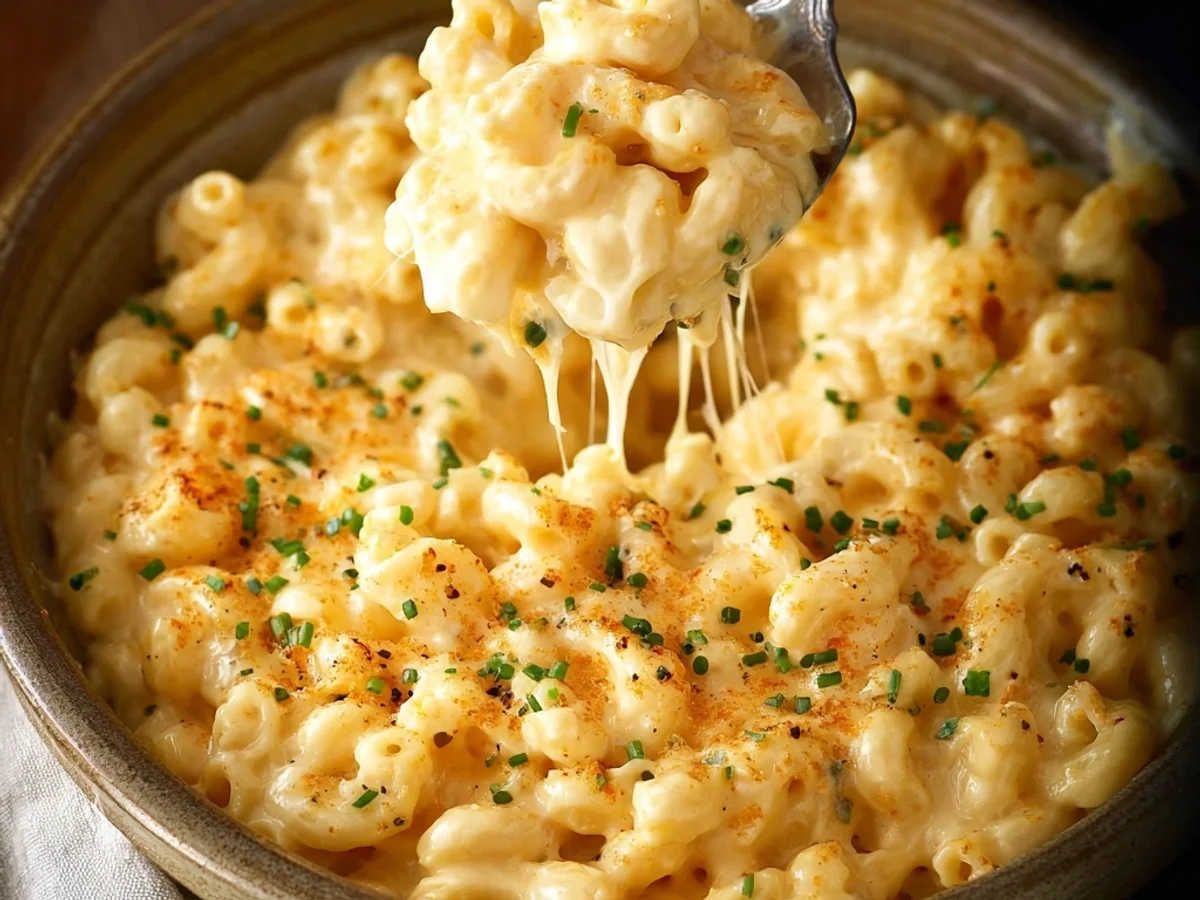 Rich Slow Cooker Four Cheese Mac and Cheese - Featured Image