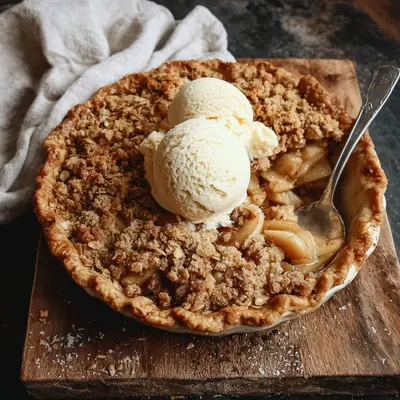 Rustic Apple Crisp Pie: Easy & Delightful