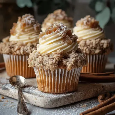 Rustic Apple Crumble Cupcakes: Autumn Treat