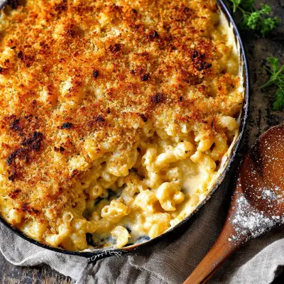 Rustic Baked Mac and Cheese: Golden Cheesy Goodness