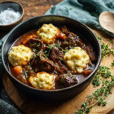 Rustic Beef Stew and Dumplings: A Hearty Winter Meal