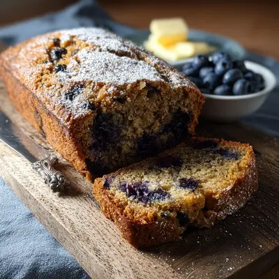 Rustic Blueberry Zucchini Bread for Brunch