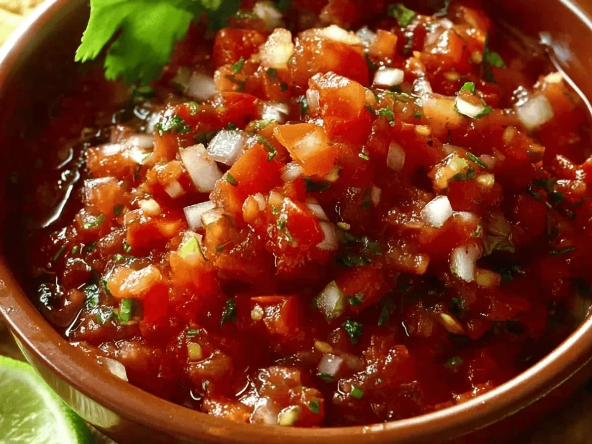 Rustic Chunky Tomato Salsa: Garden Fresh & Zesty - Featured Image