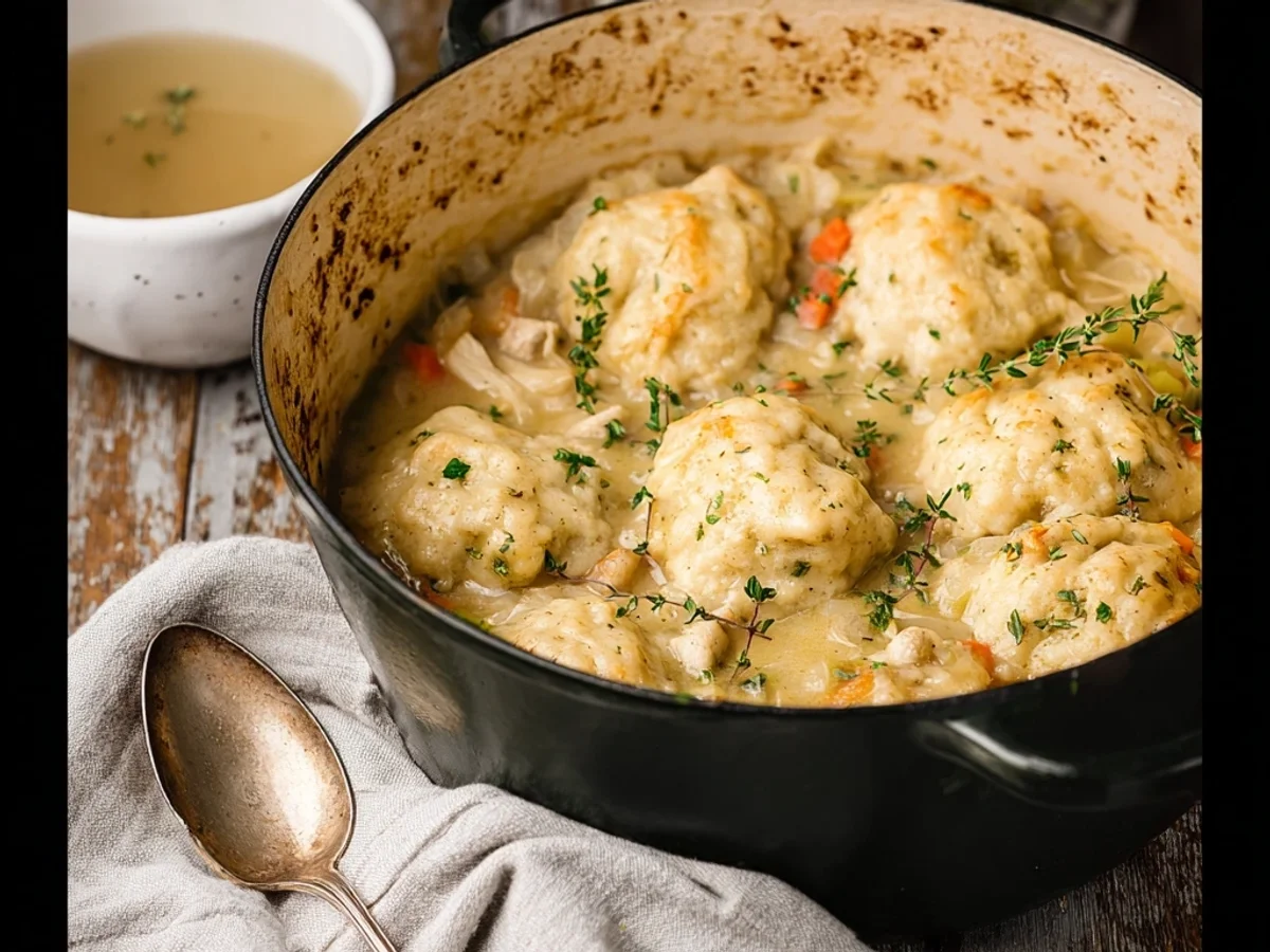 Rustic Dutch Oven Chicken and Dumplings: A Heartwarming Meal - Featured Image