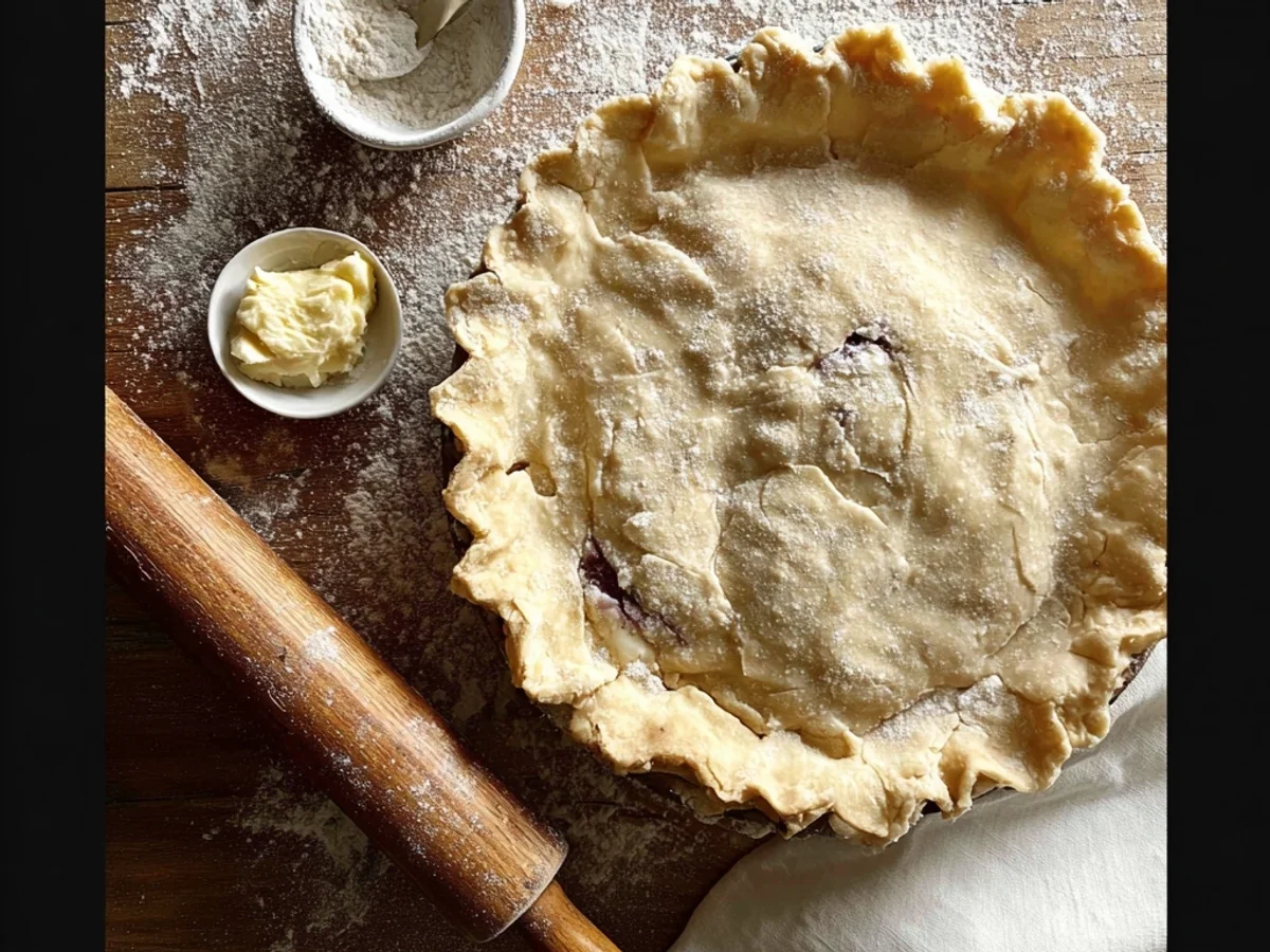 Rustic Flaky Pie Crust: An Easy Homemade Recipe - Featured Image