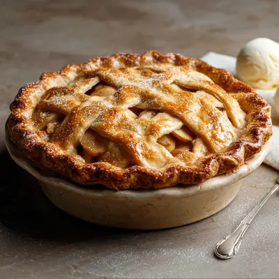 Rustic Grandma's Old Fashioned Apple Pie