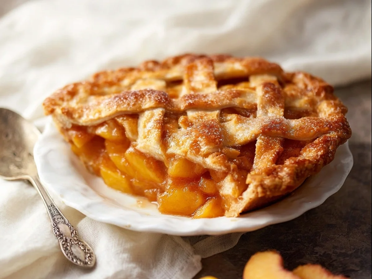Rustic Homemade Peach Pie: A Summer Delight - Featured Image