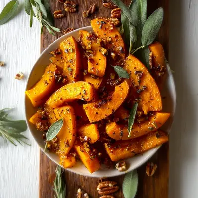 Rustic Roasted Butternut Squash with Sage: Simple Recipe