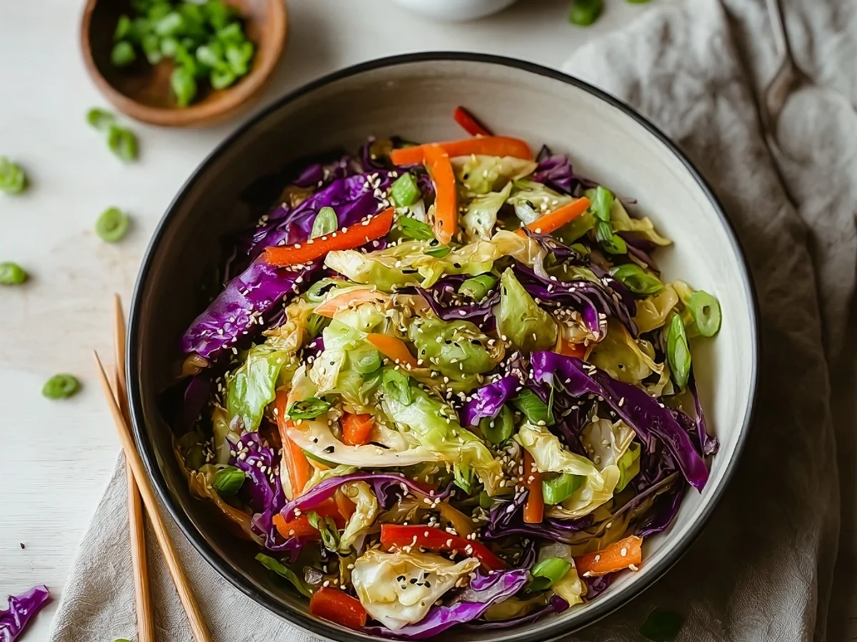 Savory Asian Cabbage Stir Fry: A Quick Weeknight Dish - Featured Image