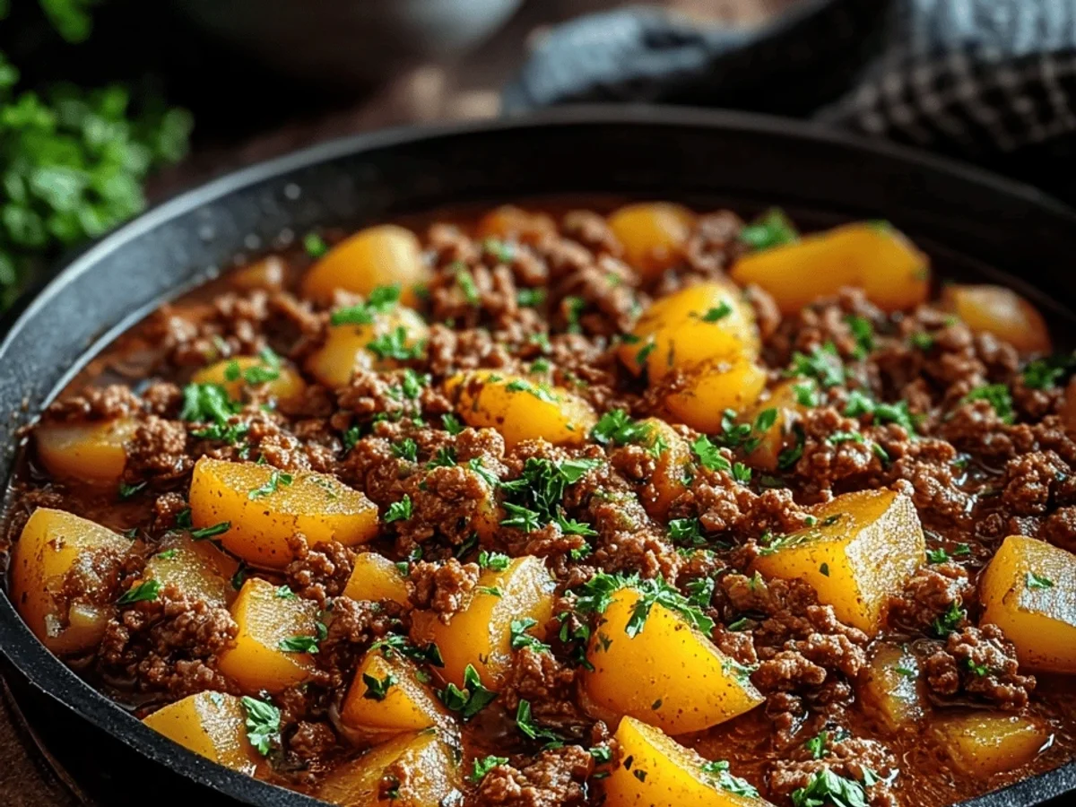 Savory Ground Beef and Potatoes: Quick Comfort Skillet - Featured Image