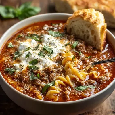 Savory Lasagna Soup: Weeknight Comfort in a Bowl