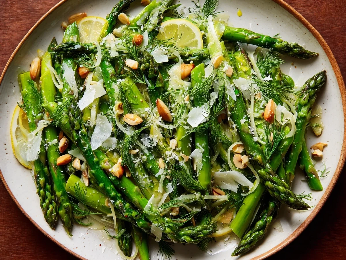 Shaved Asparagus Salad with Zesty Lemon Dressing - Featured Image