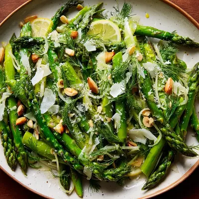 Shaved Asparagus Salad with Zesty Lemon Dressing