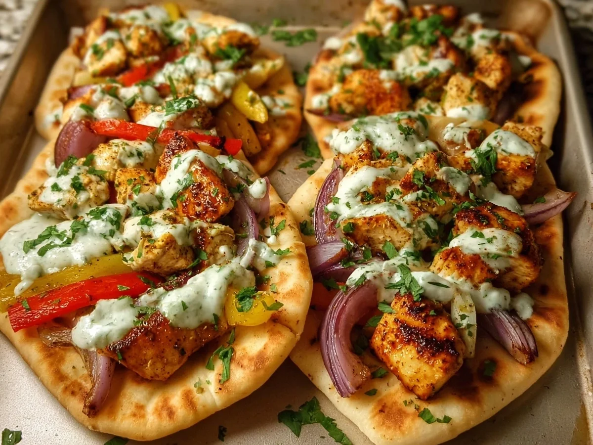 Sheet Pan Chicken Pitas with Herby Ranch Dressing - Featured Image