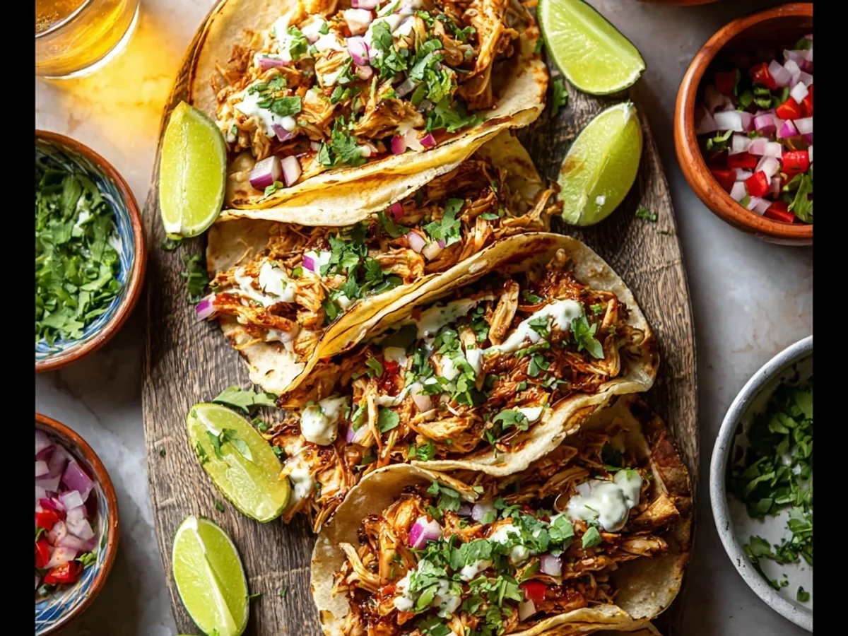 Simple Pulled Chicken Tacos: Juicy & Speedy Dinner - Featured Image