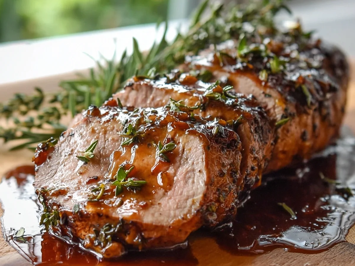 Slow Cooker Apple Butter Lamb Tenderloin - Featured Image