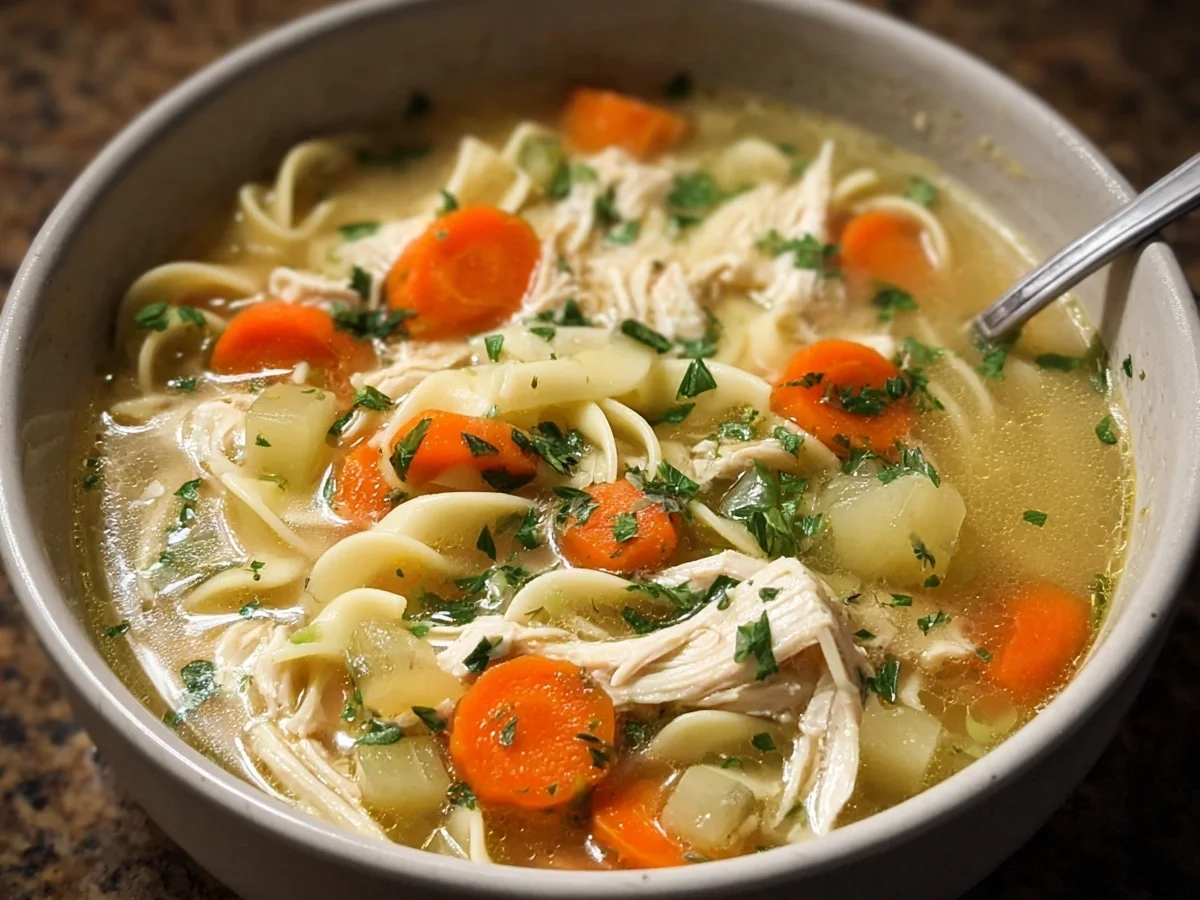 Slow Cooker Chicken Noodle Soup: Hearty & Easy - Featured Image