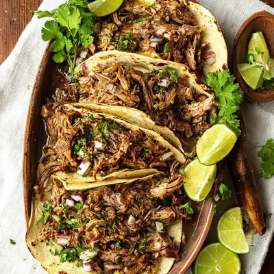 Slow Cooker Lamb Carnitas - Taming Twins