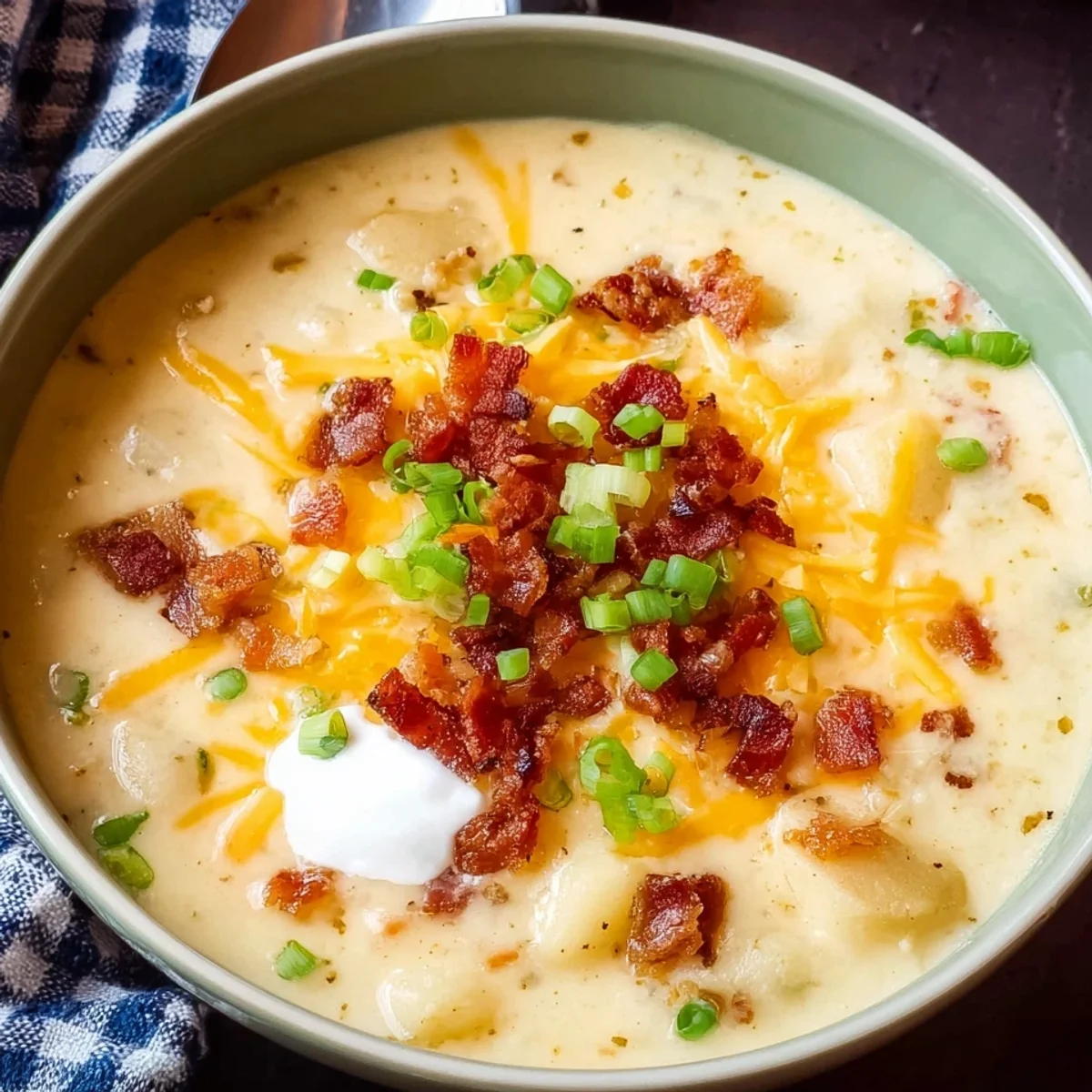 Slow Cooker Loaded Baked Potato Soup
