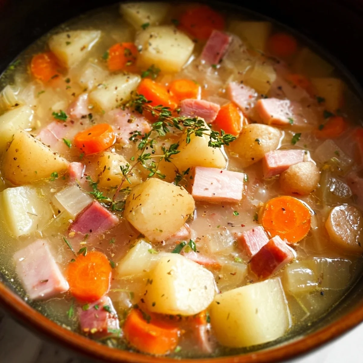 Slow Cooker Turkey Ham Potato Soup: Hearty Family Meal