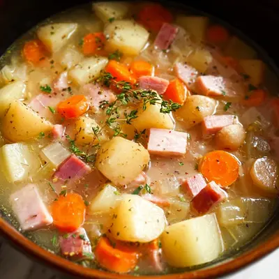 Slow Cooker Turkey Ham Potato Soup: Hearty Family Meal