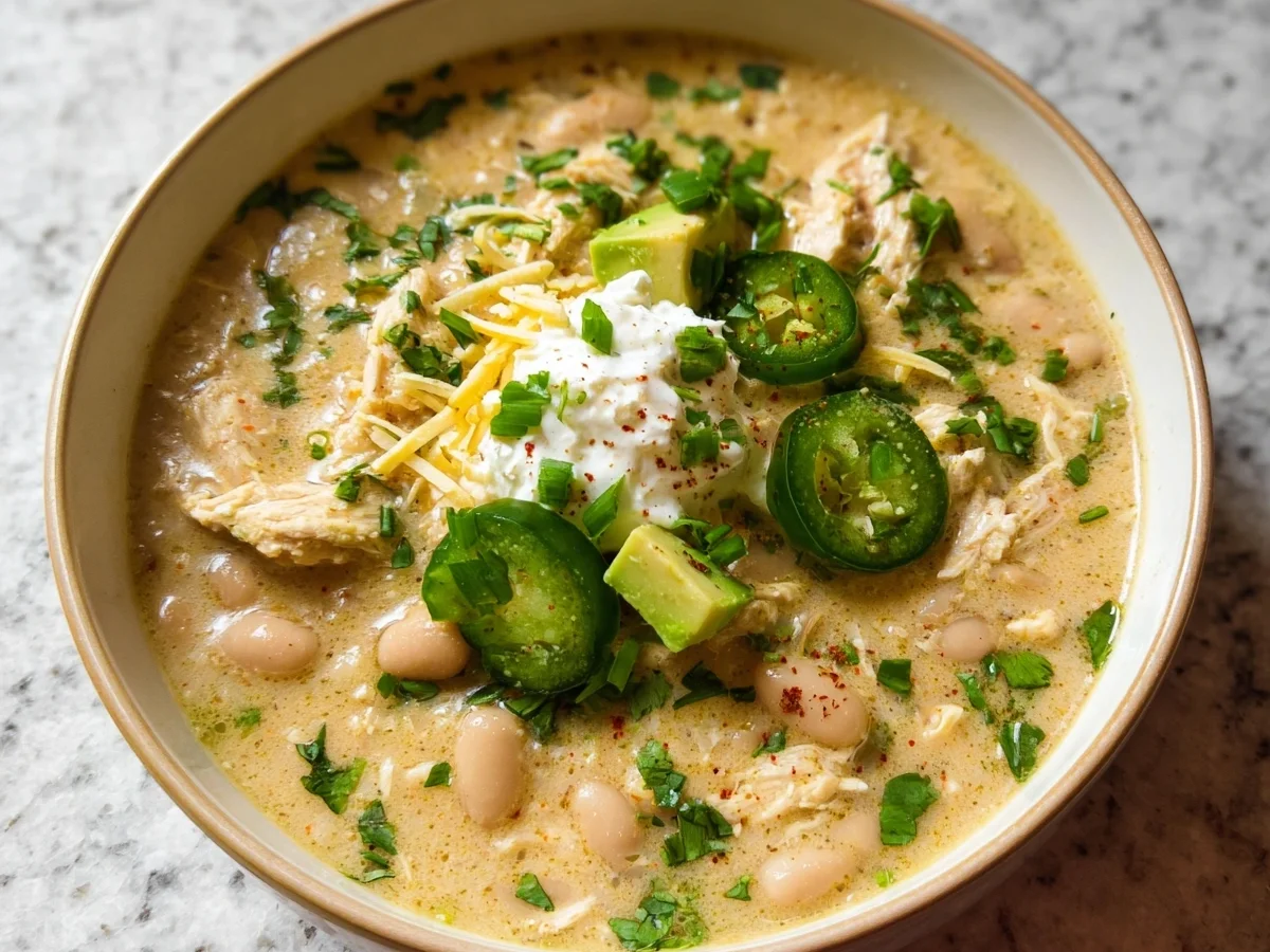 Slow Cooker White Chicken Chili: Easy Weeknight Meal - Featured Image