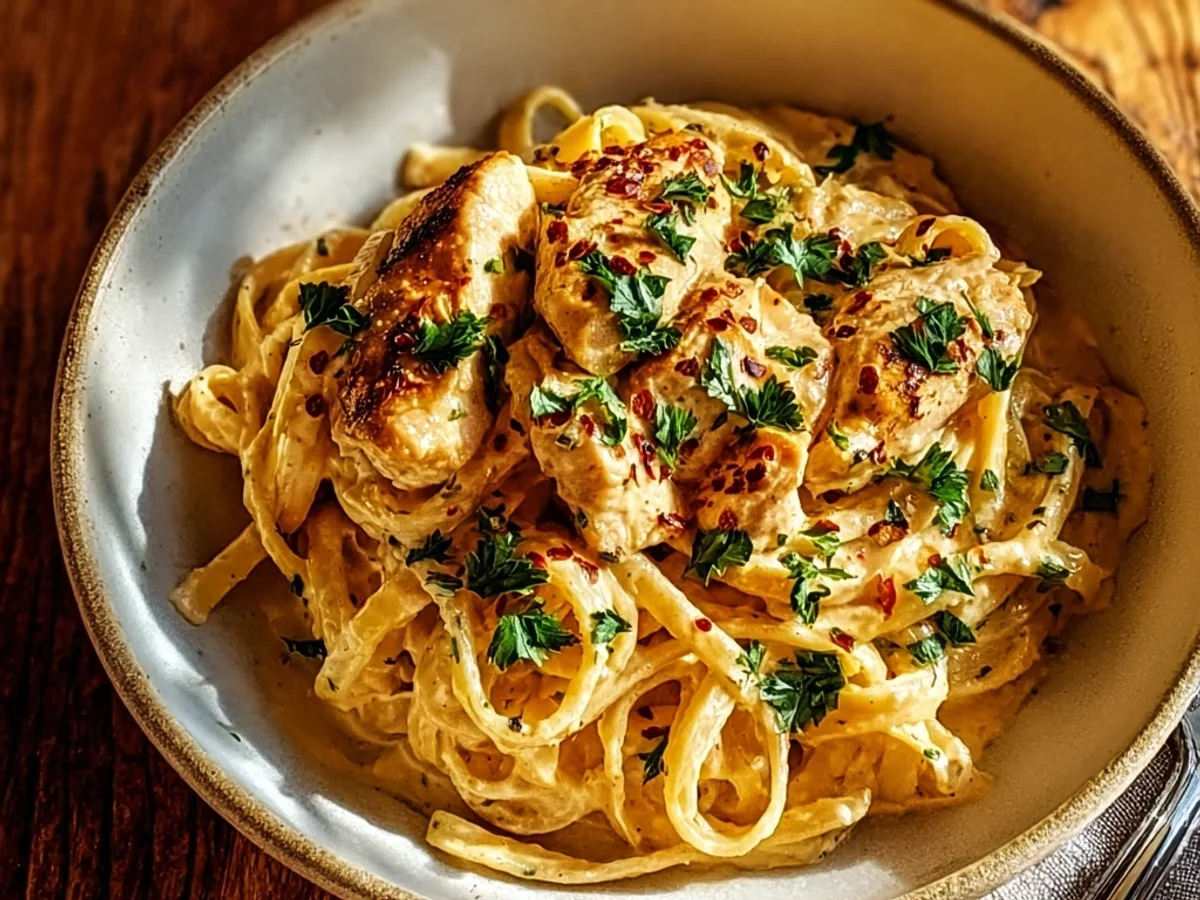 Smoky Cowboy Butter Chicken Linguine - Featured Image