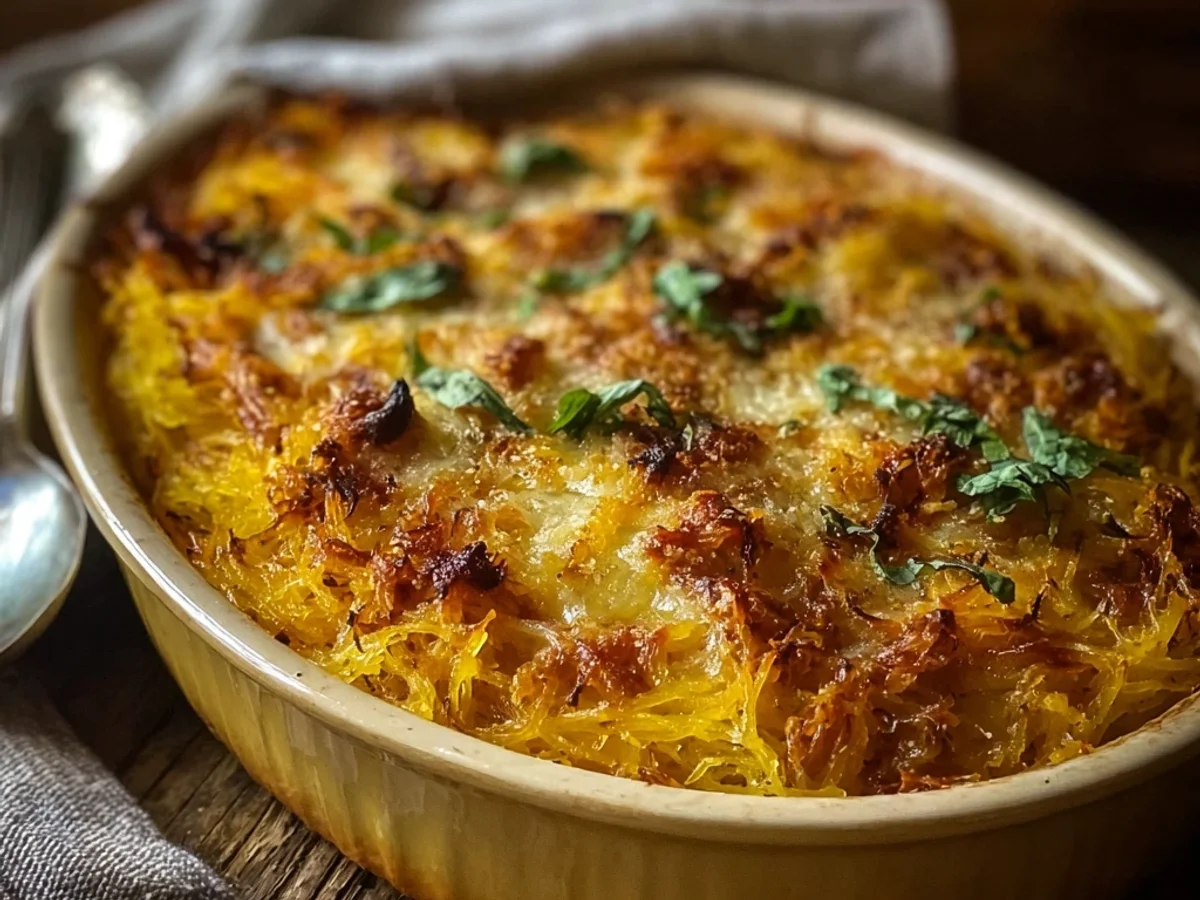 Spaghetti Squash Casserole: A Cheesy, Hearty Bake - Featured Image