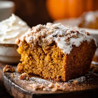 Spiced Pumpkin Coffee Cake with Streusel Topping
