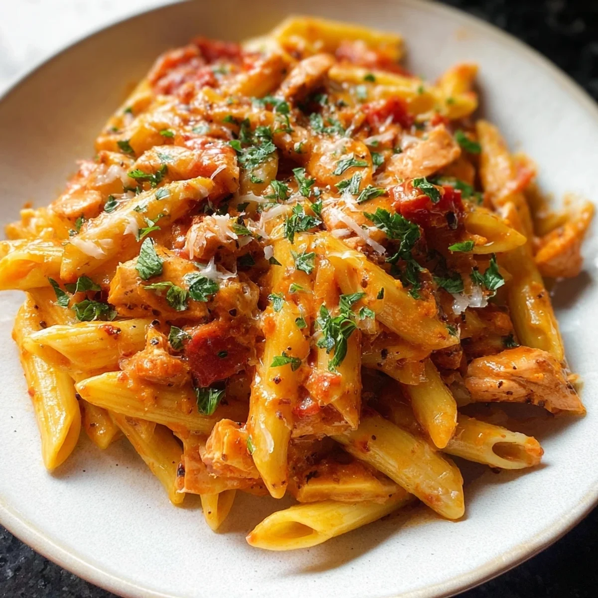 Spicy Turkey Ham Tomato Pasta: Quick & Flavorful Dinner
