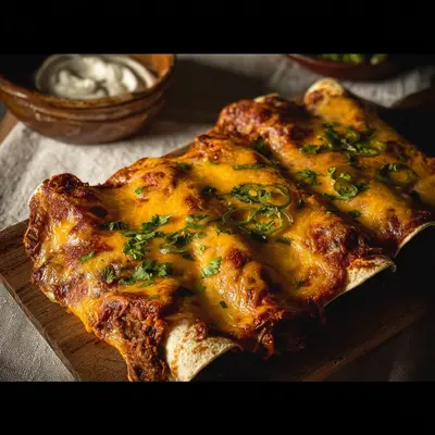 Spicy Venison Enchiladas with Smoky Red Sauce