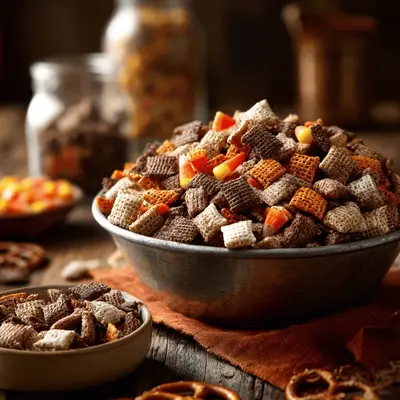 Spooky Halloween Muddy Buddies: A Not-So-Scary Treat