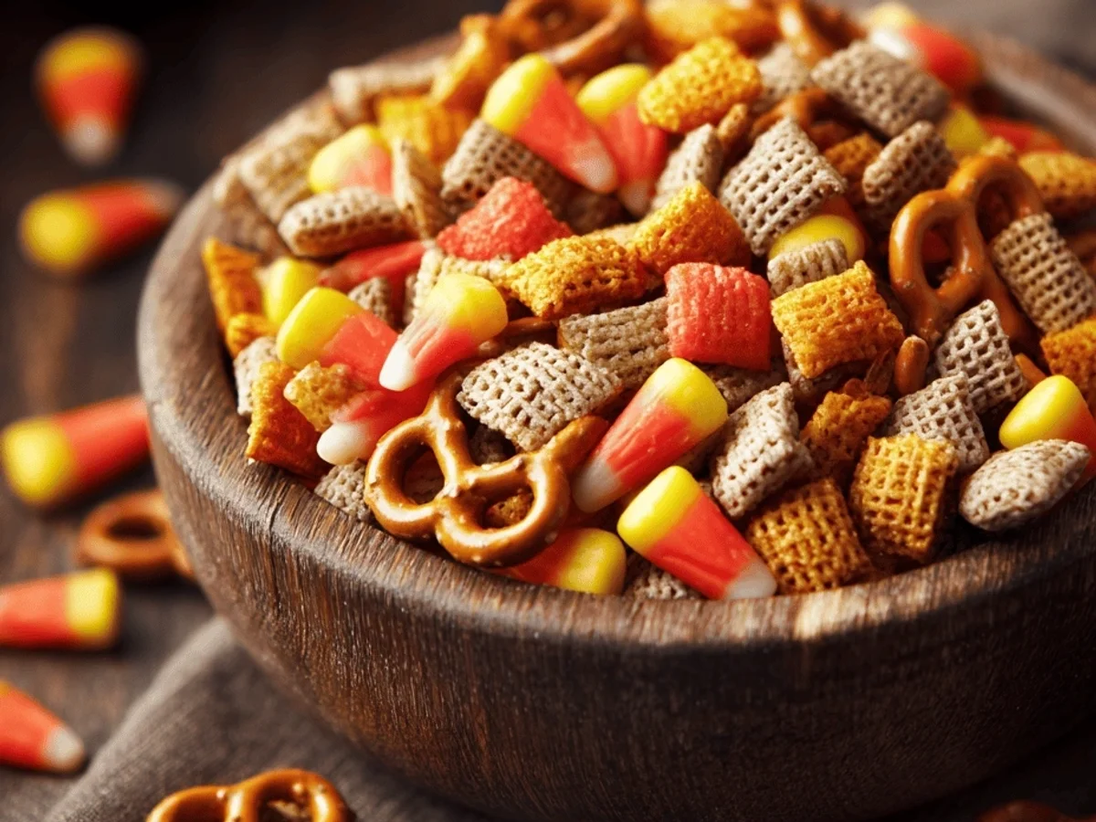 Spooky Sweet & Salty Halloween Chex Mix Crunch - Featured Image