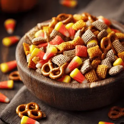 Spooky Sweet & Salty Halloween Chex Mix Crunch