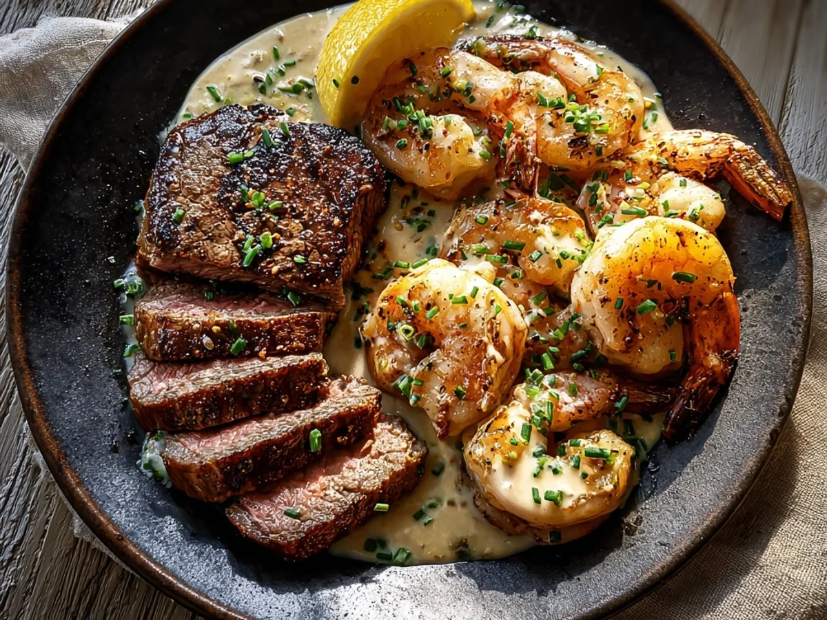 Steak Creamy Garlic Shrimp: A Rich Dinner Experience - Featured Image