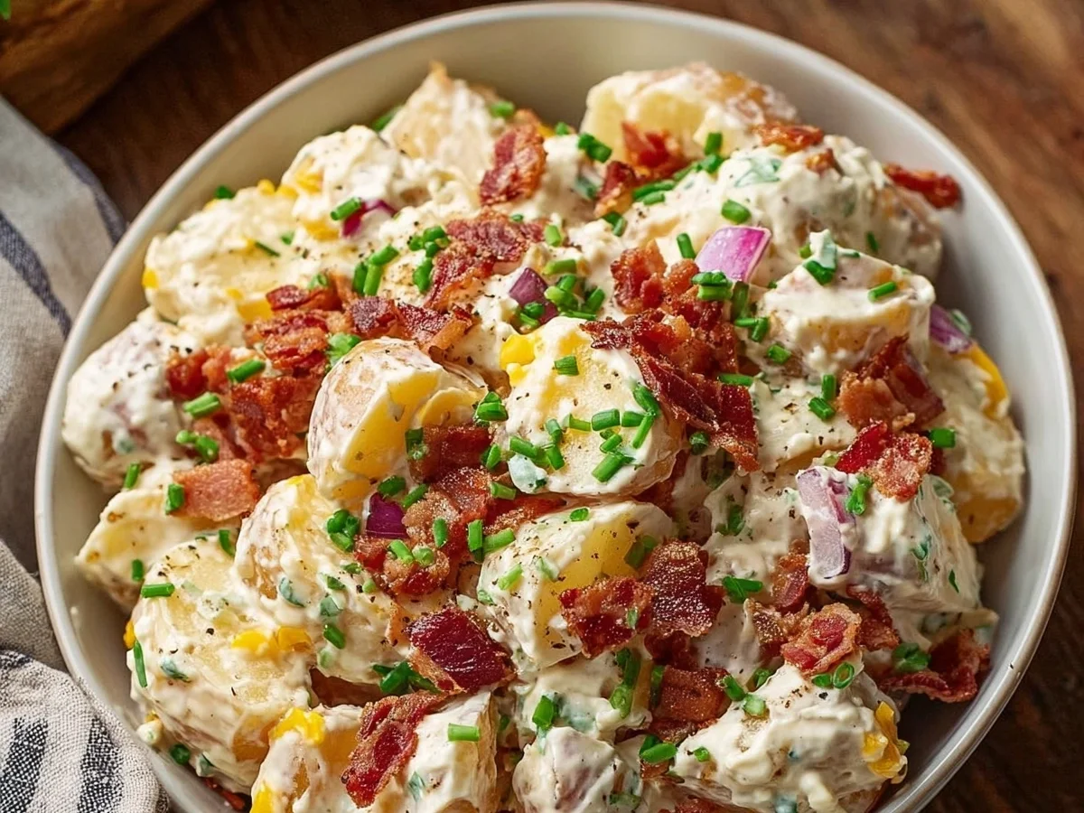 Steakhouse Potato Salad: Creamy, Easy BBQ Side Recipe - Featured Image