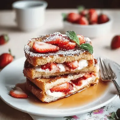 Strawberry Cream Cheese Stuffed French Toast: My Favorite