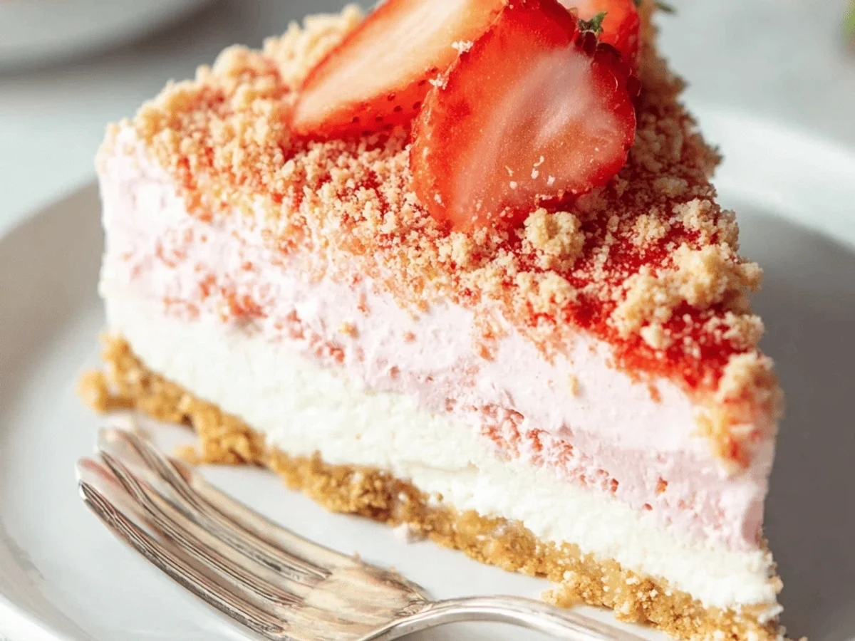 Strawberry Crunch Cheesecake: Easy Recipe - Featured Image