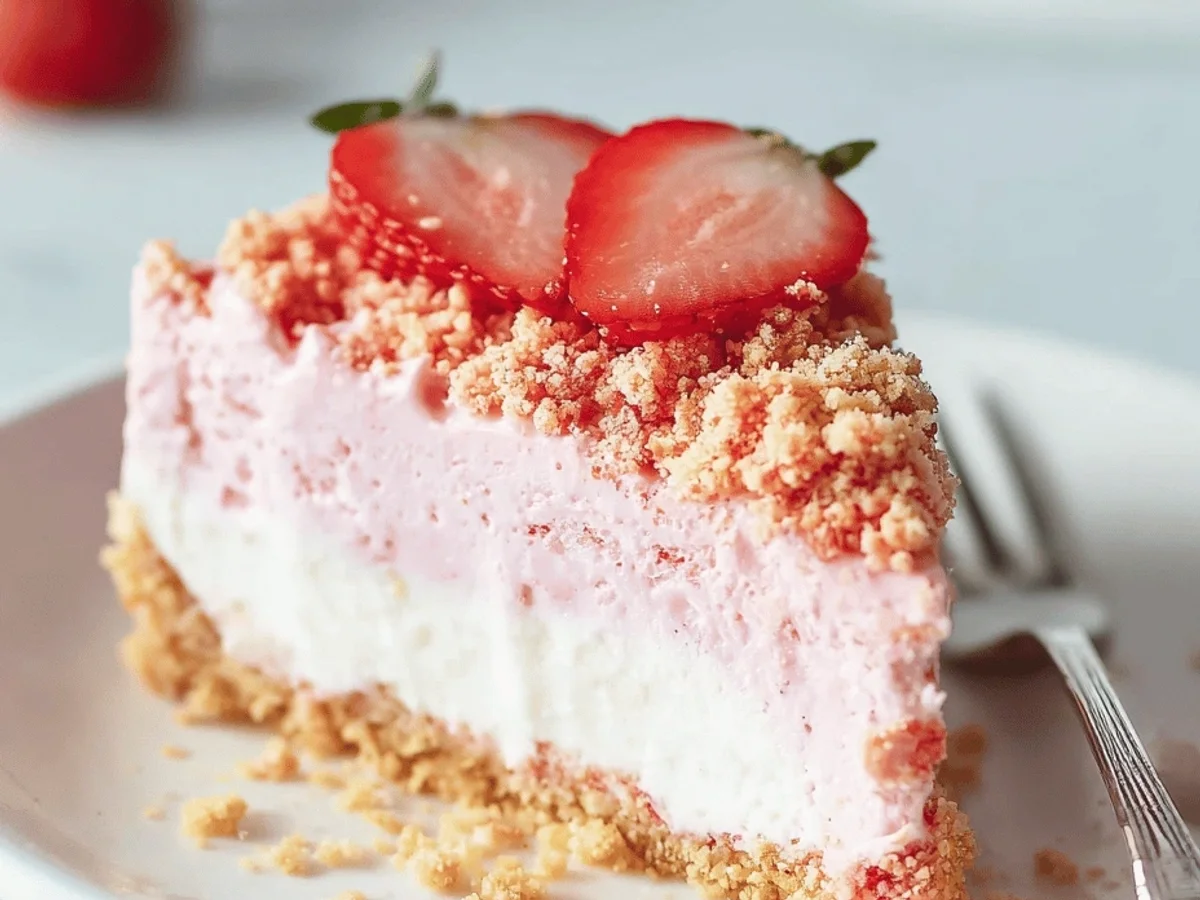 Strawberry Crunch Cheesecake: Easy Recipe - Featured Image