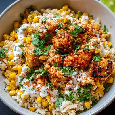 Street Corn Chicken Rice Bowl: Flavorful Weeknight Meal