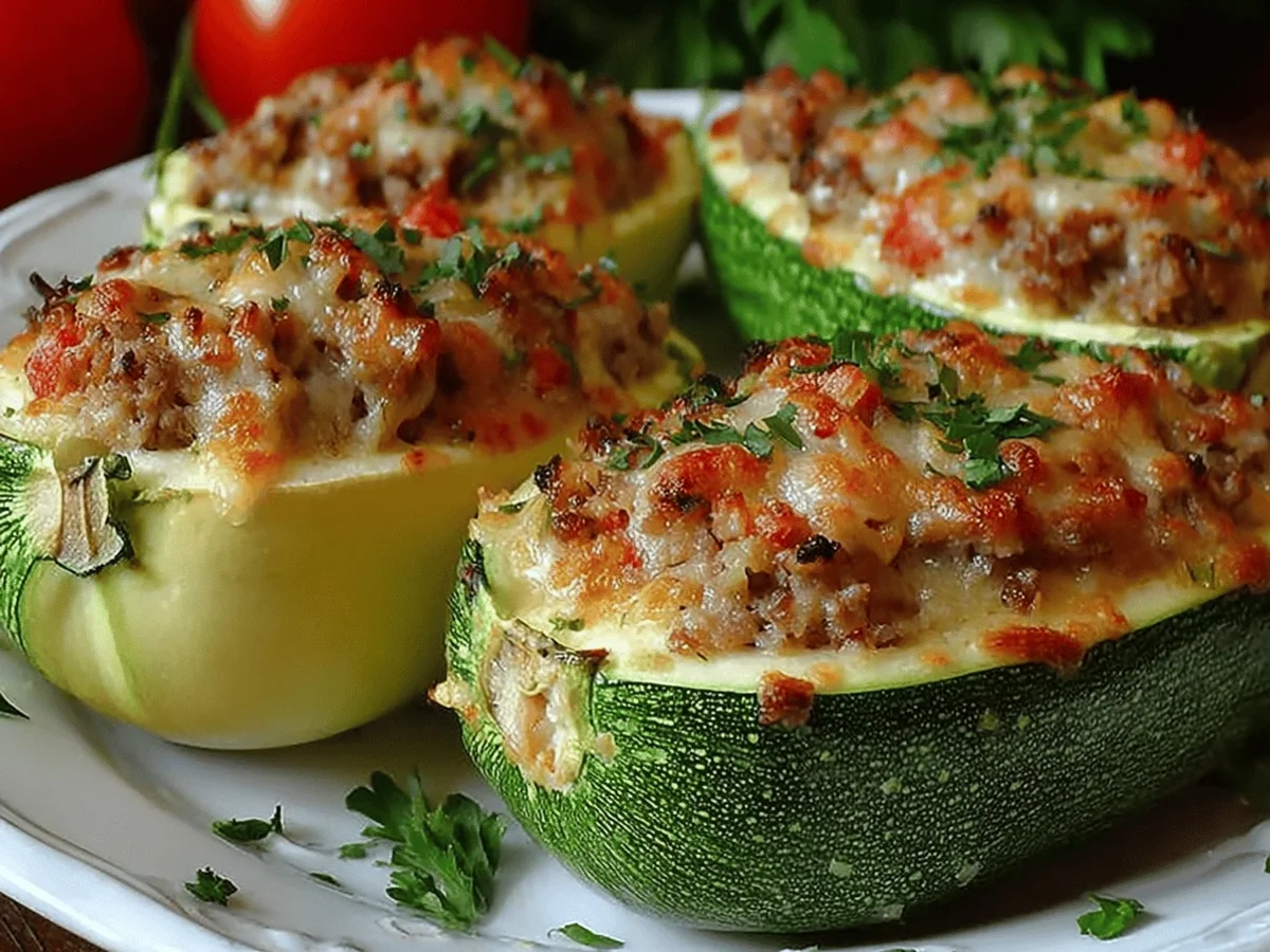 Stuffed Zucchini Boats Recipe - A Hearty Weeknight Winner - Featured Image