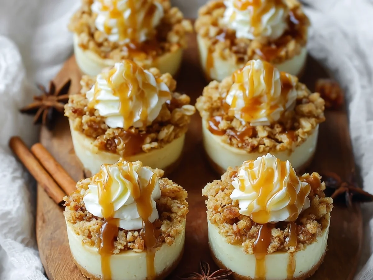 Sweet Apple Crisp Mini Cheesecakes: A Delightful Treat - Featured Image