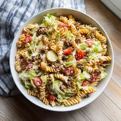 Tangy Big Mac Pasta Salad Recipe: A Diner Classic Reinvented